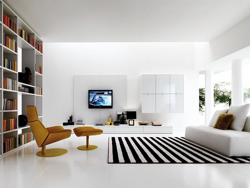 Interior Design, modern, home, desenho, minimalist, abstract, style, HD wallpaper