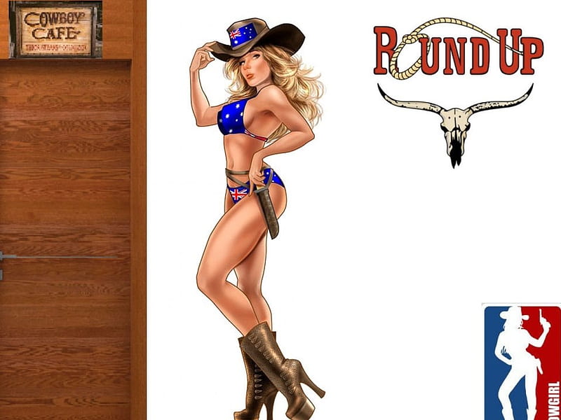 Blondes Cowgirl