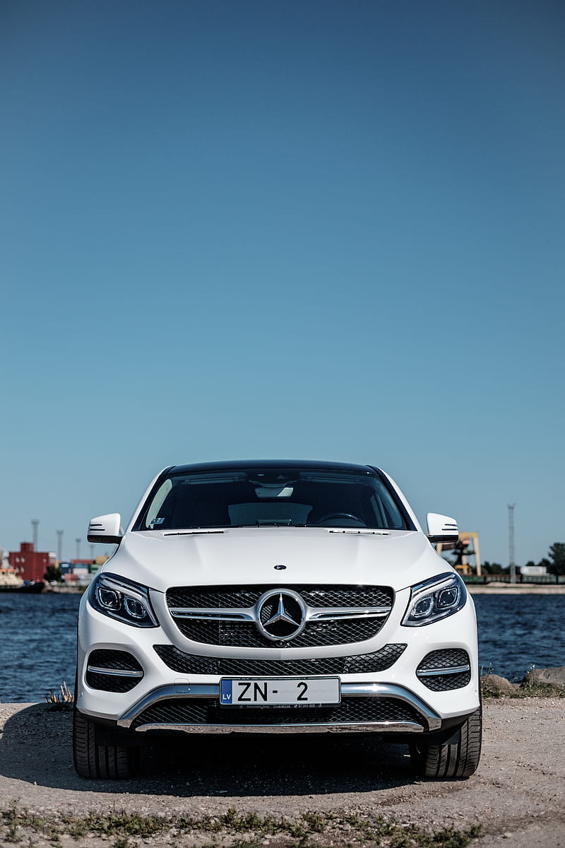 HD wallpaper: white Mercedes-Benz coupe, car, landscape, mountains, AMG,  C63 S | Wallpaper Flare