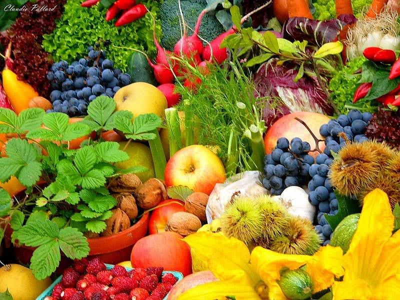 Perfectly Arranged, fruit, veg, radishes, apples, HD wallpaper