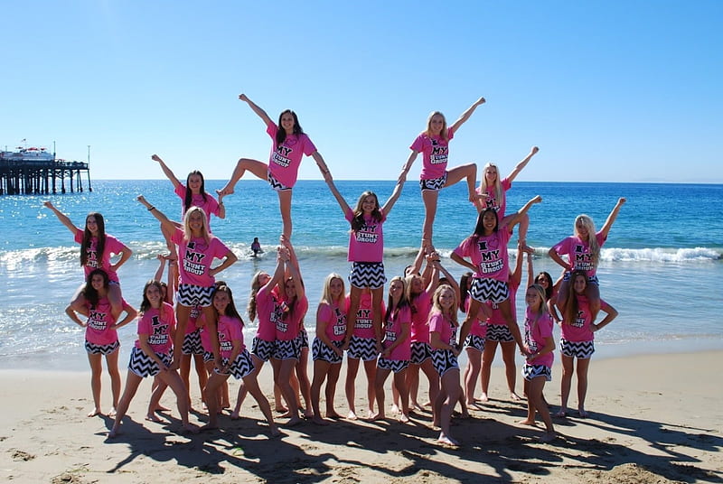 I Love My Stunt Group cheerleaders females women people HD wallpaper   Peakpx