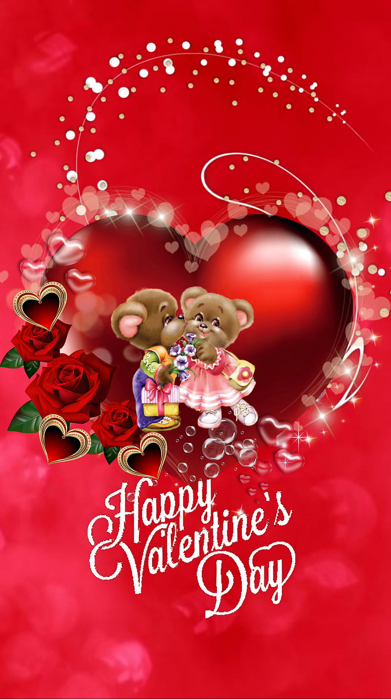 720x1280px, happy valentines day, heart, love, valentines day, HD phone wallpaper
