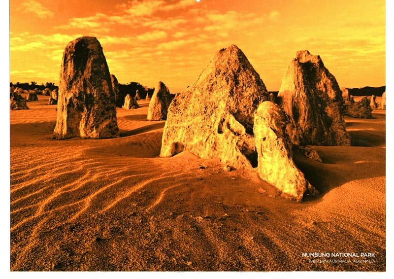 Numbung National Park Western Australia, rocks, sand, desert, park, HD wallpaper