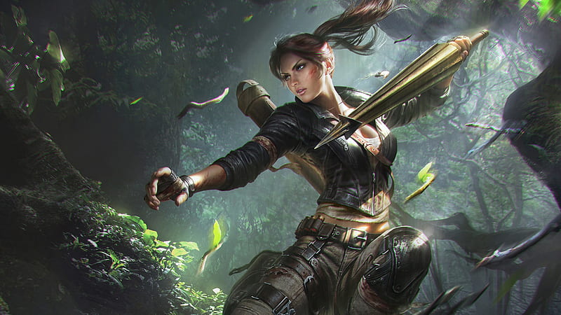 Lara Croft Tomb Riader Digital Art, lara-croft, tomb-raider, games, fantasy-girls, artwork, artist, digital-art, artstation, HD wallpaper