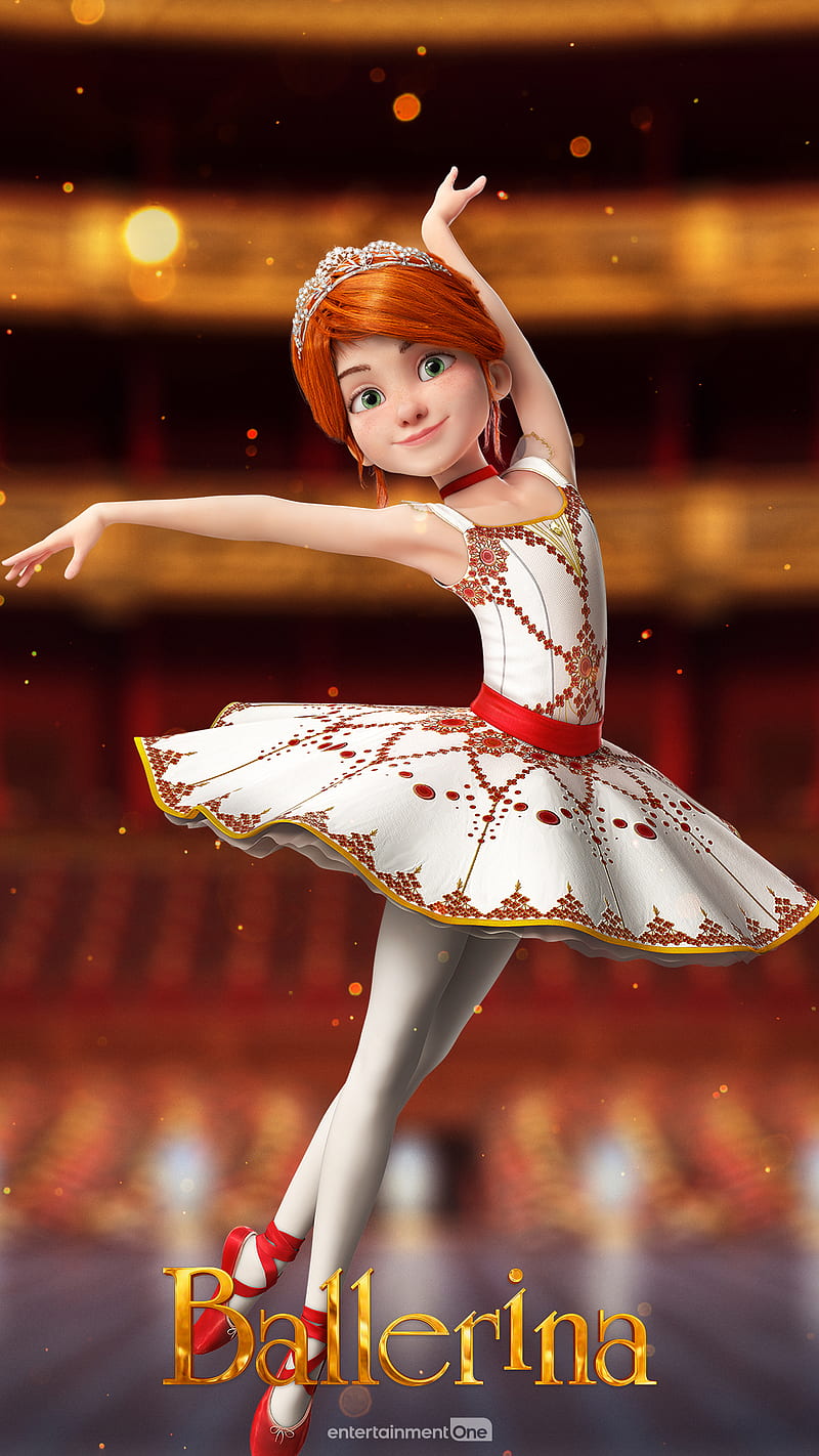Ballerina Dance, cartoon, ballet, girl, children, movie, france, HD phone wallpaper