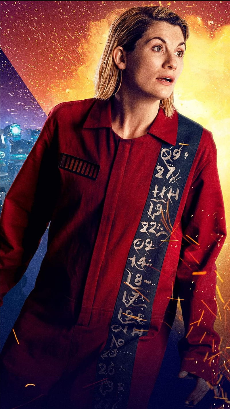 The 13th doctor , 13th doctor, doctor who, jodie whittaker, revolution of the daleks, the doctor, the tardis, timelord, HD phone wallpaper
