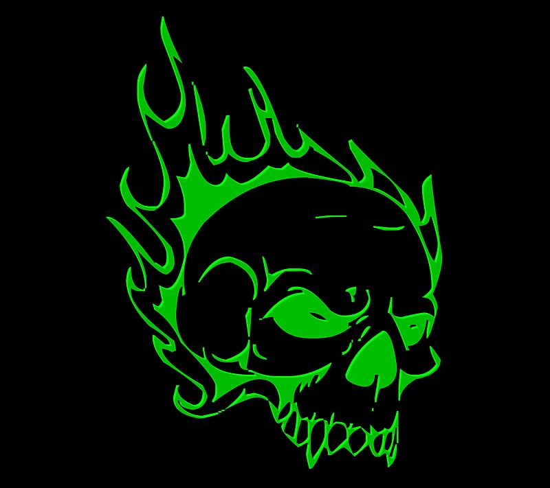 Green Fire Skull Wallpapers  Top Free Green Fire Skull Backgrounds   WallpaperAccess