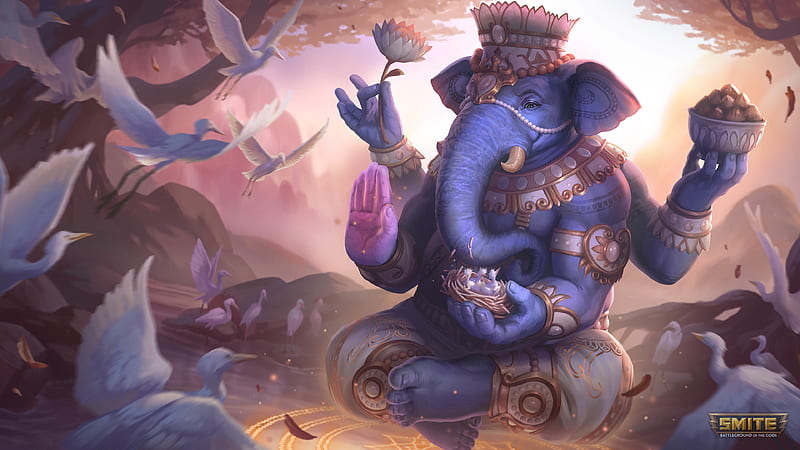 God Ganesh in Smite, HD wallpaper