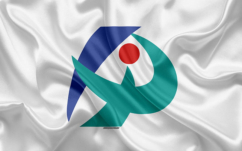 Flag of Iga city of japan, silk texture, Iga flag, japan, japanese cities, art, Asia, Mie Prefecture, Iga, HD wallpaper
