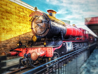Premium AI Image | Hogwarts Express A Realistic Fantasy Train On The  Glenfinnan Viaduct