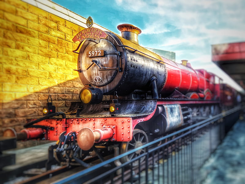 Hogwarts Express , harry potter, train, universal, HD wallpaper