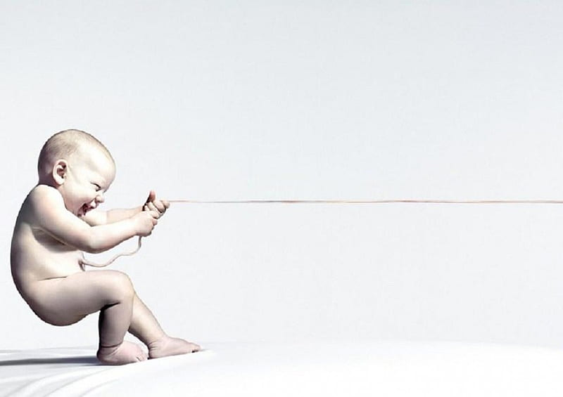 Strength of the Child, kid, line, child, pull, rope, baby, HD wallpaper