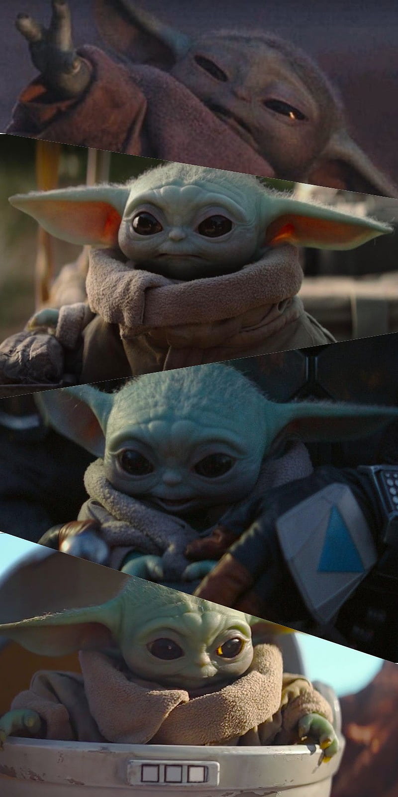 The Child Collage 3, baby yoda, star wars, the child, the mandalorian, HD phone wallpaper