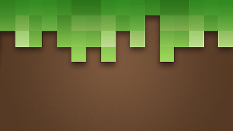 Green Brown Minecraft Dirt Grass Diamonds Minecraft, HD wallpaper