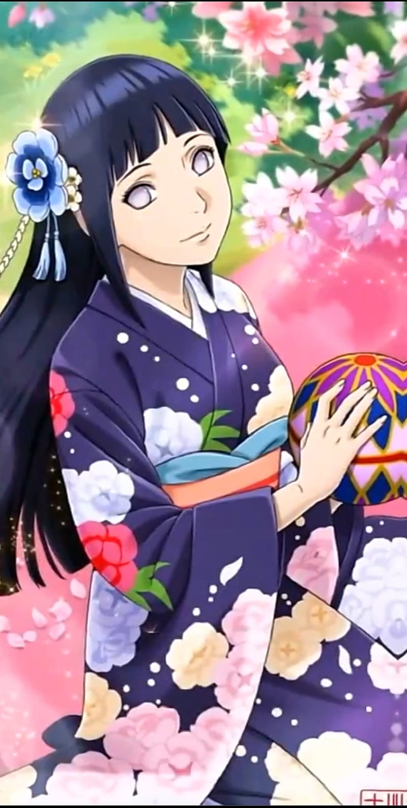 Hinata, naruto, black hair, hair, hyuga, anime, HD phone wallpaper