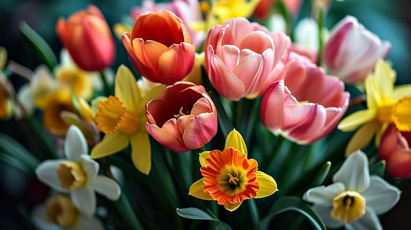 *Harbingers of spring*, Tulips, Flowers, Spring, Harbinger, HD wallpaper