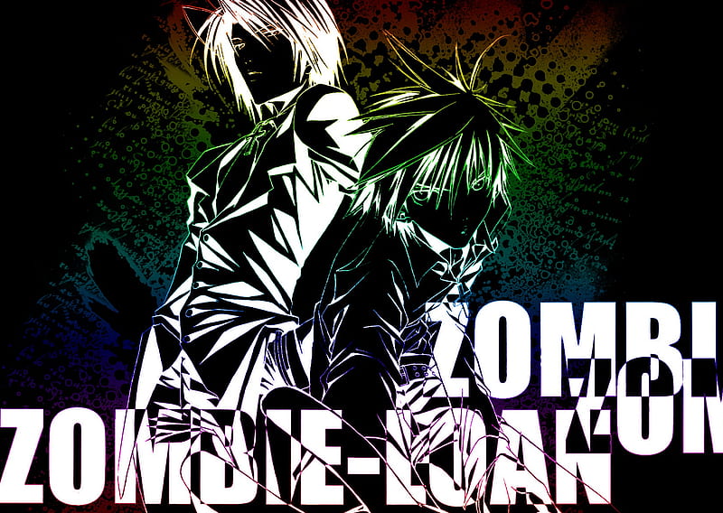 Zombie Loan in black, loan, zombie loan, michiru kita, shito tachibana, square enix, chika akatsuki, zombie, HD wallpaper