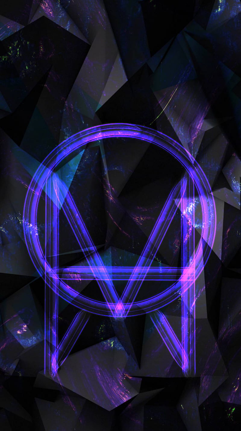 Owsla geometric, backgrounds, blue, geometric, neon, owsla, purple, rave,  HD phone wallpaper | Peakpx