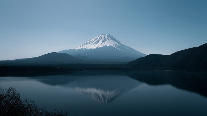Volcanoes, Mount Fuji, Lake , Reflection, HD wallpaper