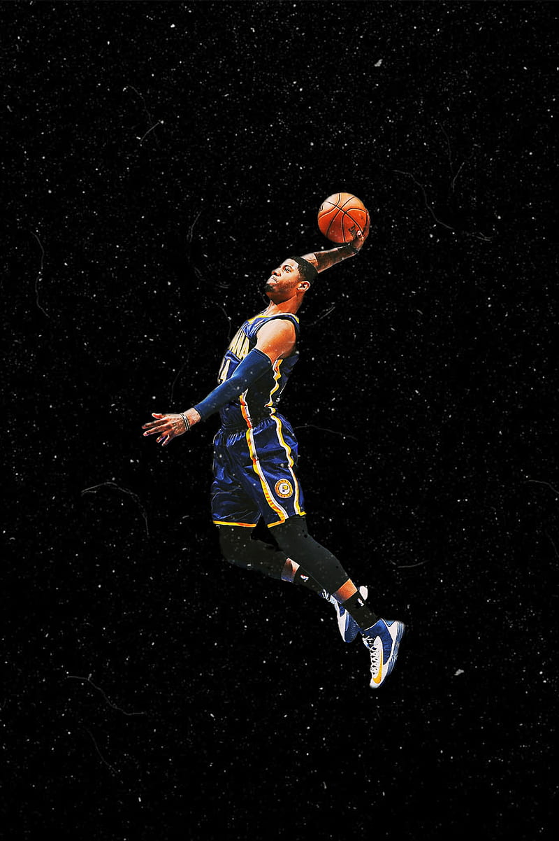 Download Paul George Clippers Neon Light Wallpaper