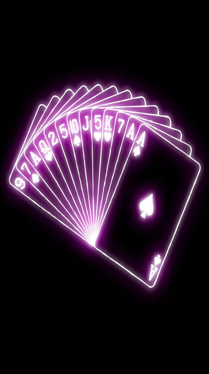 720P free download | Poker, cartas, cartas neon, neon, picas, picas