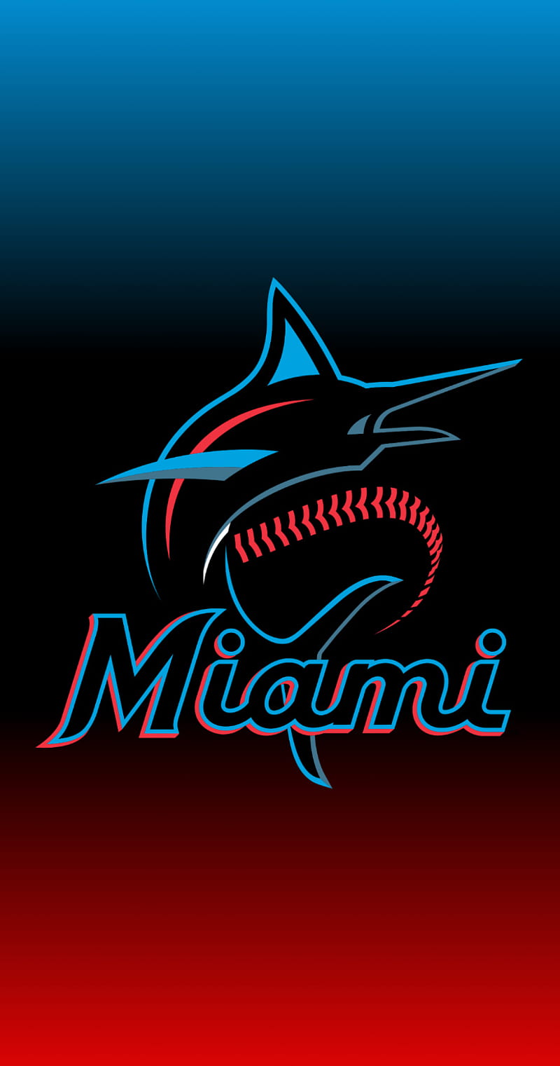 Miami Marlins, baseball, mlb, HD phone wallpaper