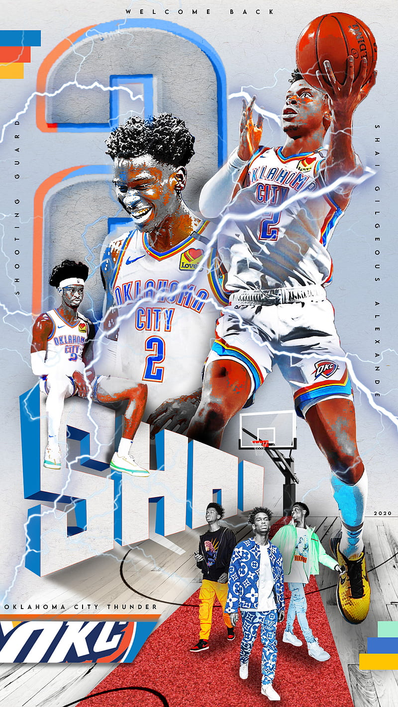 Download Shai Gilgeous Alexander Serious Dribble Basketball Wallpaper   Wallpaperscom