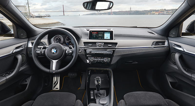 2018 BMW X2 xDrive20d M Sport X (Color: Galvanic Gold) - Interior, Cockpit , car, HD wallpaper