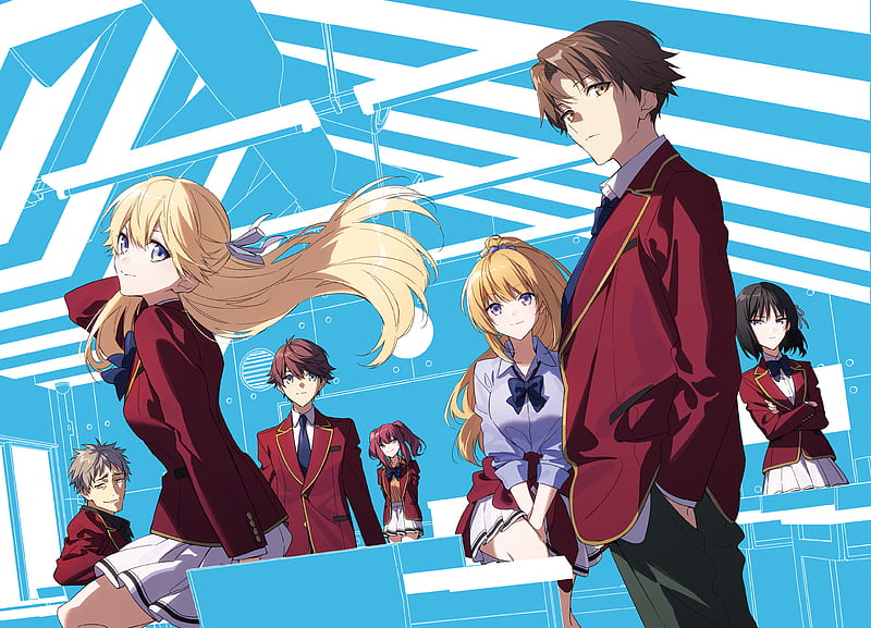 Anime, Classroom of the Elite, Housen Kazuomi, Ichika Amasawa, Kei  Karuizawa, HD wallpaper