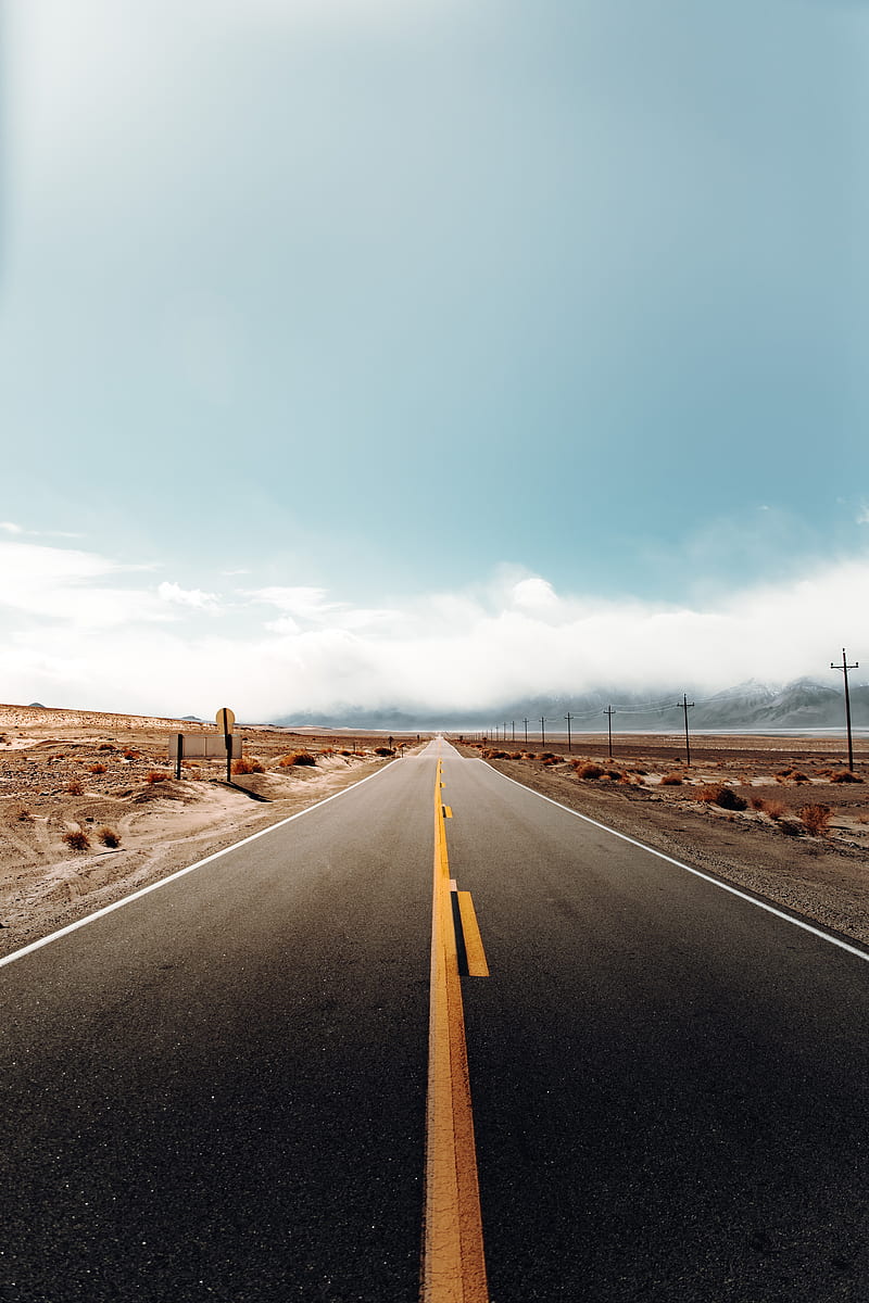 gray road, HD phone wallpaper gray road, HD phone wallpaper