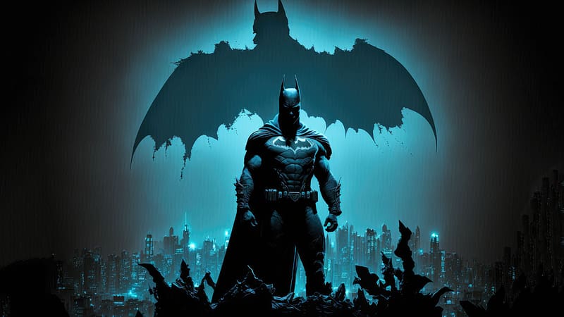 Batman Shadow Of A Man , batman, superheroes, artwork, digital-art, artist, deviantart, HD wallpaper