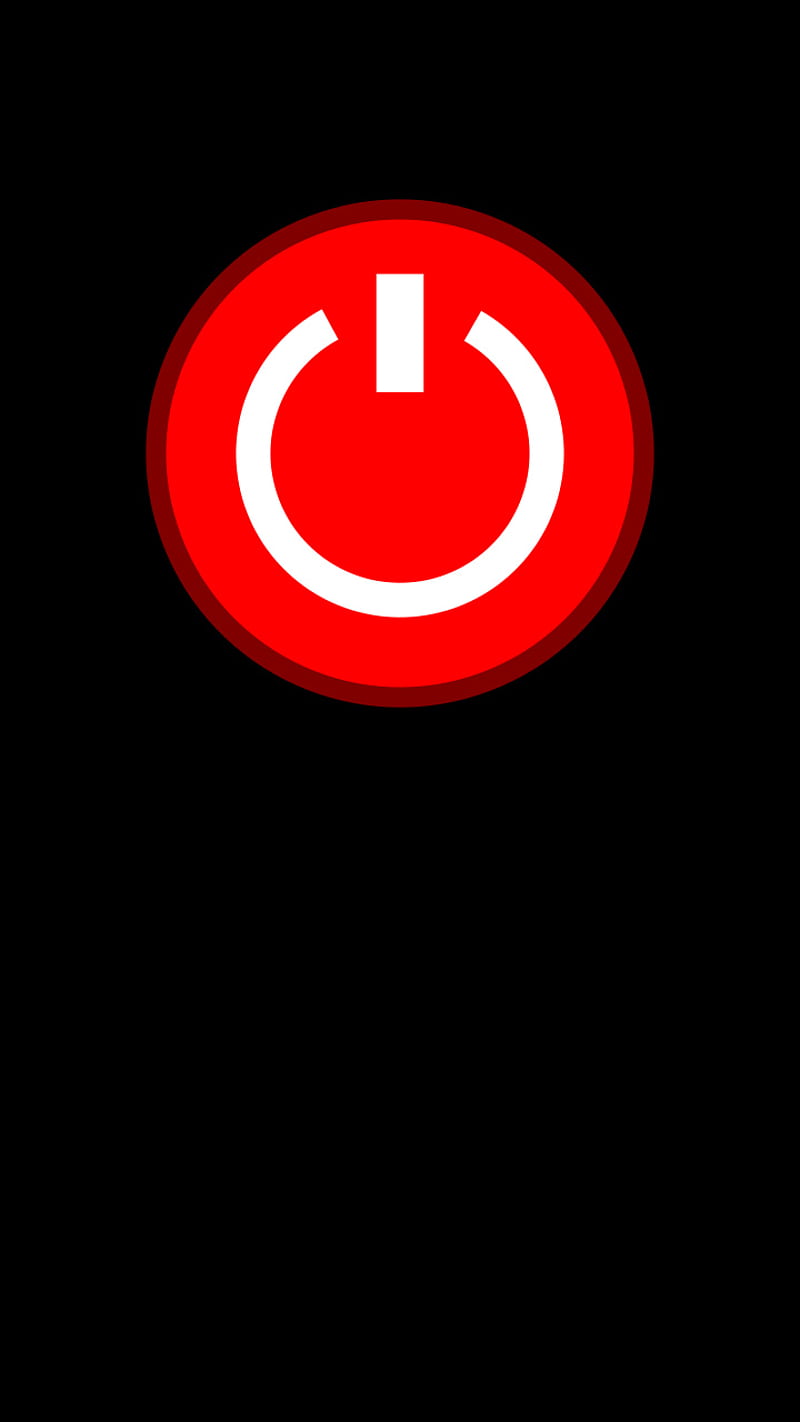 off, abstract, android, button, iphone, red, spegnimento, windows, HD phone wallpaper