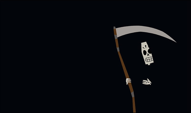 Grim Reaper Minimal , grim-reaper, death, skull, artist, artwork, digital-art, minimalist, black, HD wallpaper