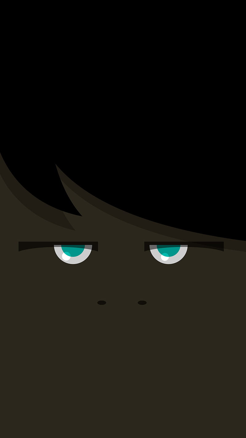 Mean Face, angry, anime, black, brown, clean, closeup, cool, dark, drawn, eyes, funny illustration, simple, HD phone wallpaper