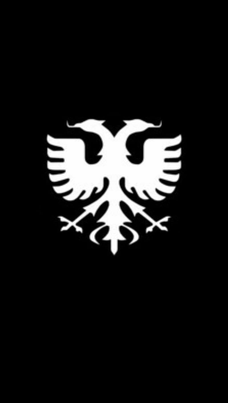 white Alb eagle, albanian, shqiponja, HD phone wallpaper