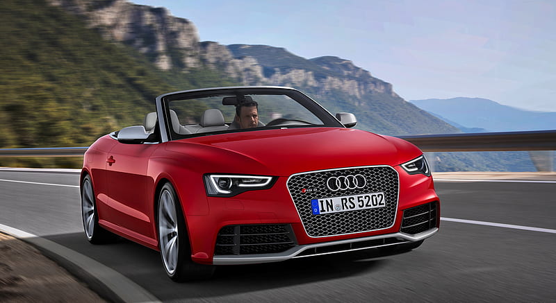 2014 Audi RS5 Cabriolet Red - Front , car, HD wallpaper 2014 Audi RS5 Cabriolet Red - Front , car, HD wallpaper