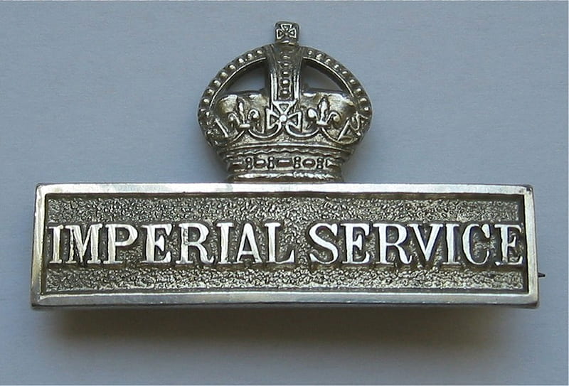 Imperial Service, service, territorial, imperial, badge, silver, HD wallpaper