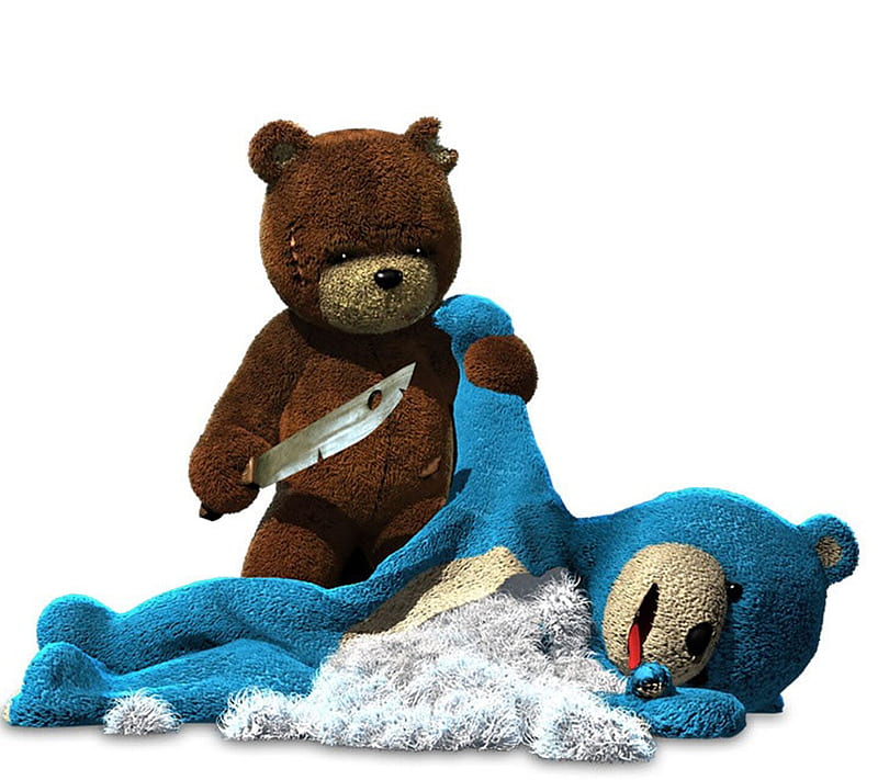Teddy Bear Death, teddy bear, HD wallpaper