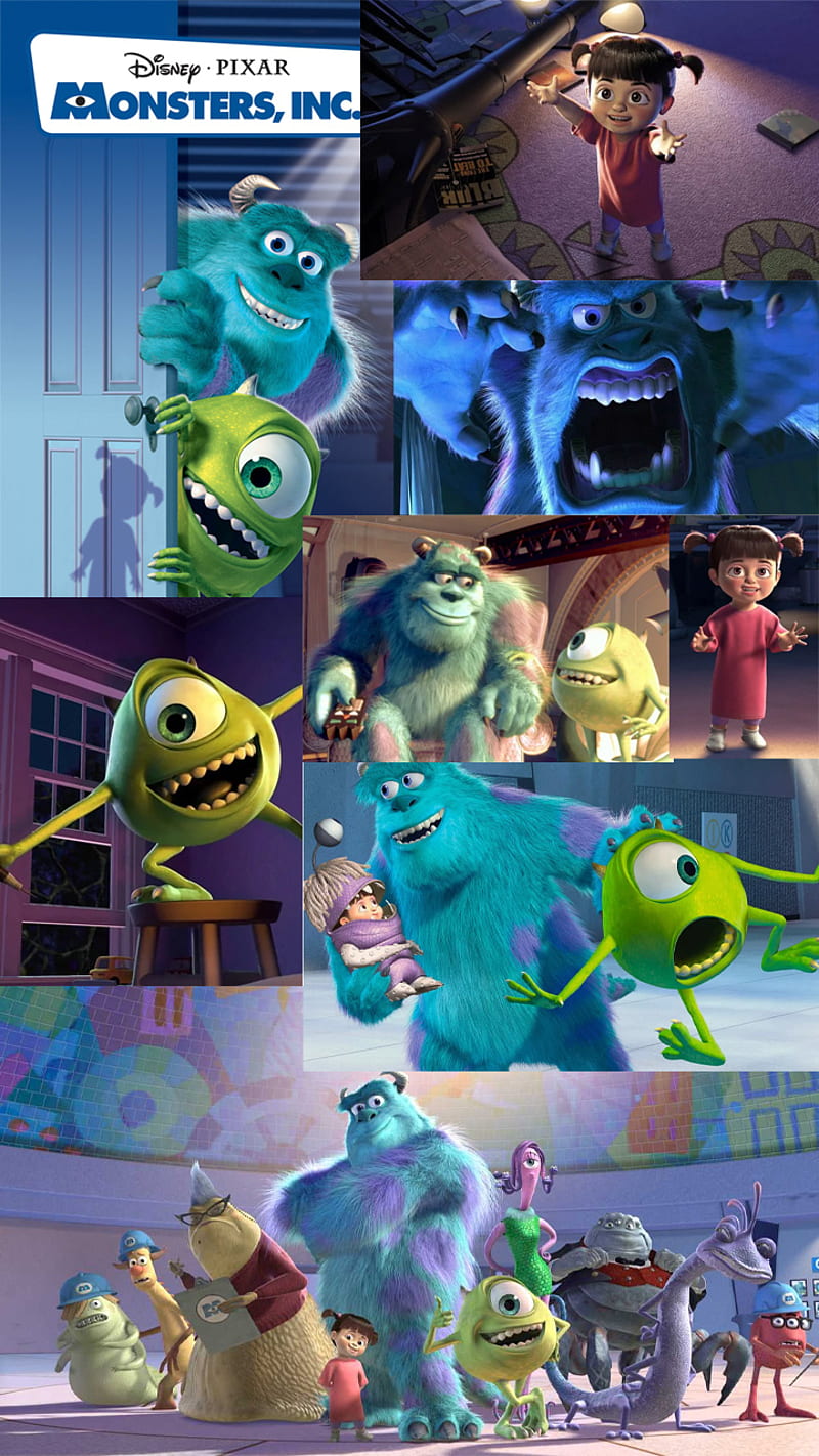 Monsters, animation, boo, cartoon, cartoons, inc, mike, monster, purple,  sully, HD phone wallpaper | Peakpx