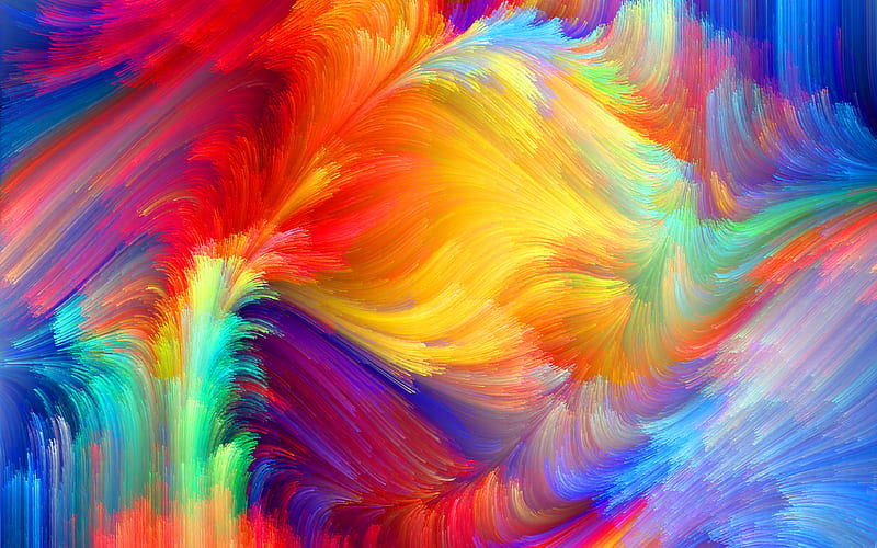 colorful abstract rays, artwork, colorful abstract waves, abstract art, abstract wavy background, background with waves, creative, HD wallpaper