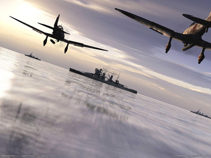 Battlefield 1942, aircraft, sky, 1942, battlefield, HD wallpaper