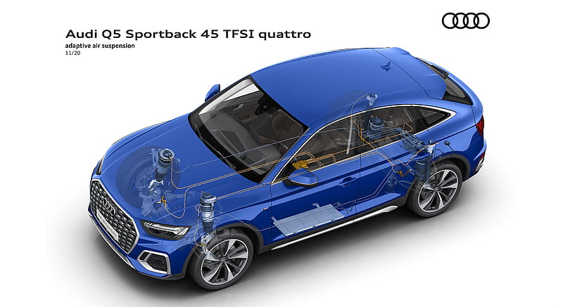 2021 Audi Q5 Sportback - Adaptive air suspension , car, HD wallpaper