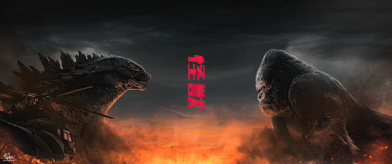 Godzilla Vs Kong Wide , godzilla-vs-kong, king-kong, movies, 2021-movies, HD wallpaper