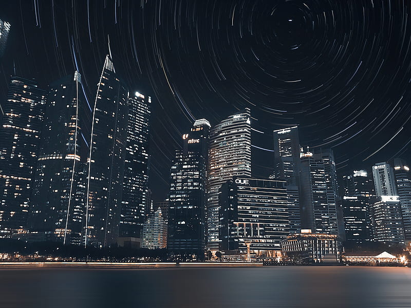 Time Lapse Of City, HD wallpaper
