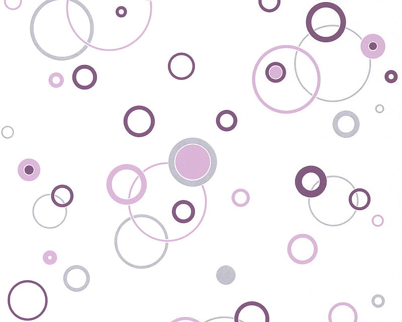 Sample Joyful Circles in Purple and White design by BD Wall – BURKE DECOR, HD wallpaper