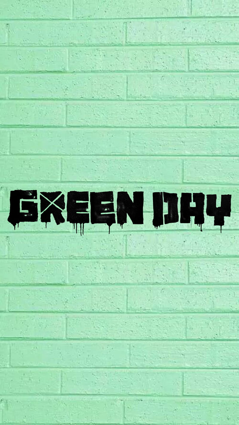 Green Day, bands, green, music, wall, HD phone wallpaper