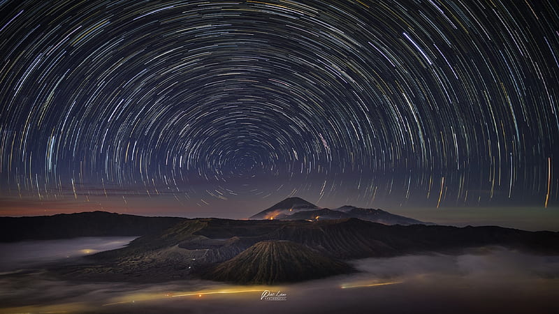 Star Trail In The Night Sky, HD wallpaper | Peakpx