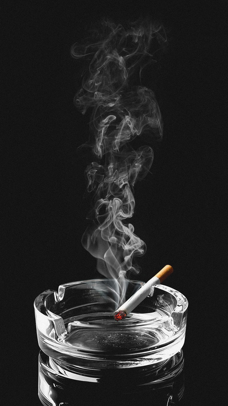 cig and ashtray, DARK, Smoke, ashtray, cig, cigarette, death, fog, gloomy, smoking, HD phone wallpaper