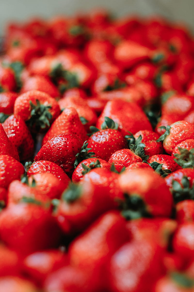 strawberry, berries, red, ripe, juicy, HD phone wallpaper