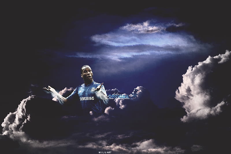 Didier Drogba, football, chelsea, didier, drogba, HD wallpaper